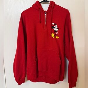 Disney Red Mickey Mouse Quarterzip